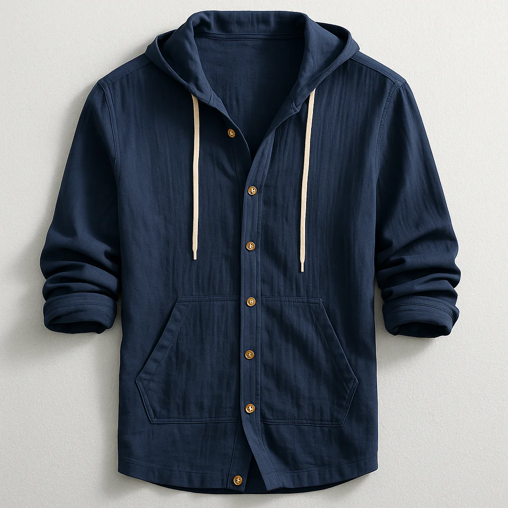 Wyatt | Oxford Hoodie Shirt - Image 4