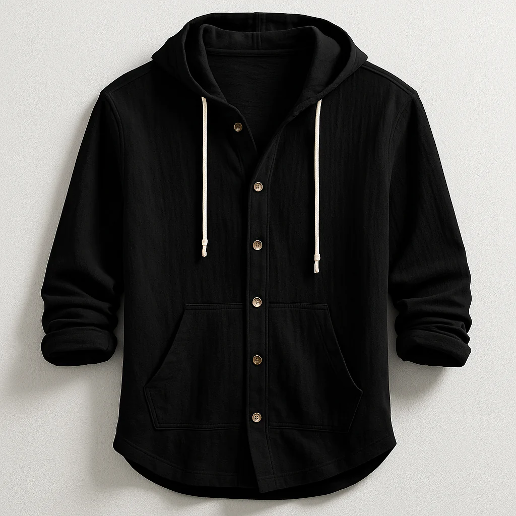 Wyatt | Oxford Hoodie Shirt - Image 6