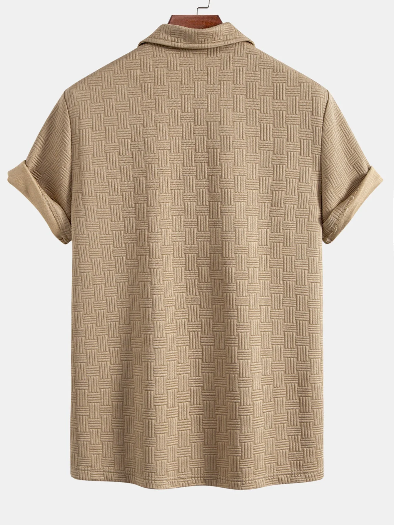 Wyatt | Striped Jacquard Polo Shirt - Image 2