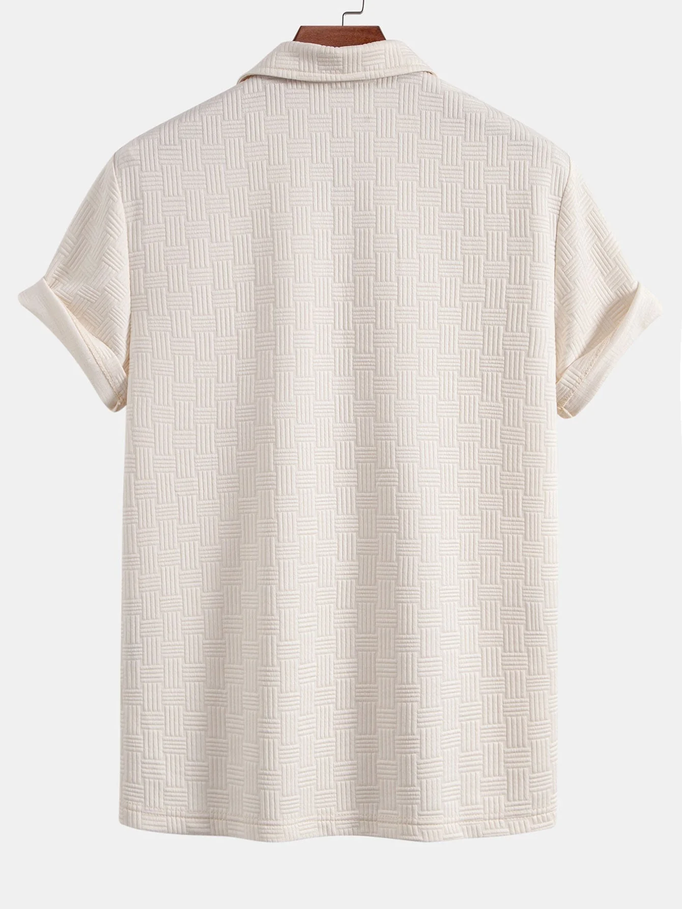 Wyatt | Striped Jacquard Polo Shirt - Image 4