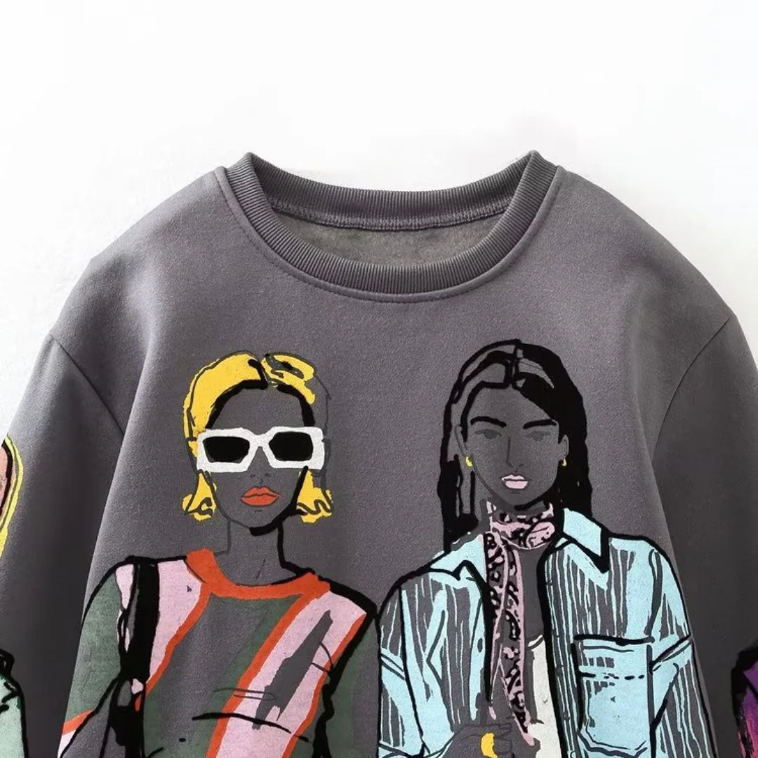 Xavier® | Casual Fall Sweatshirts With Wool Print - Image 2