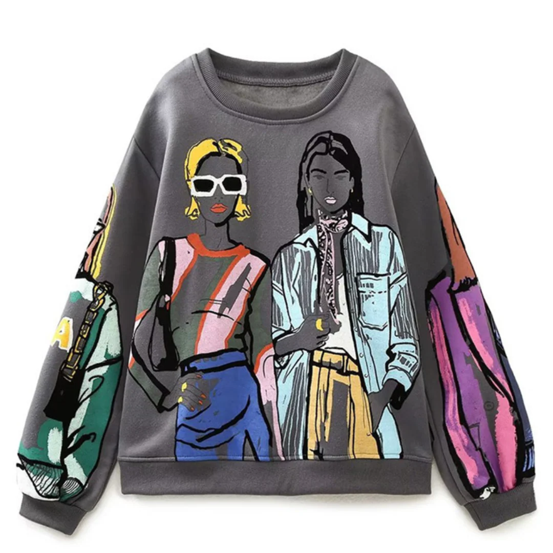 Xavier® | Casual Fall Sweatshirts With Wool Print - Image 5