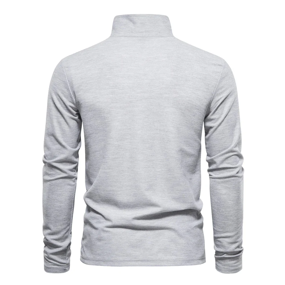 Xavier | Casual Long Sleeved Polo Shirt - Image 13
