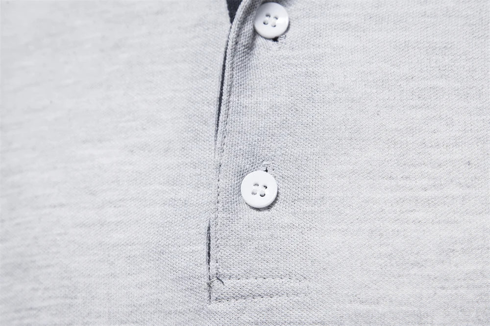 Xavier | Casual Long Sleeved Polo Shirt - Image 15