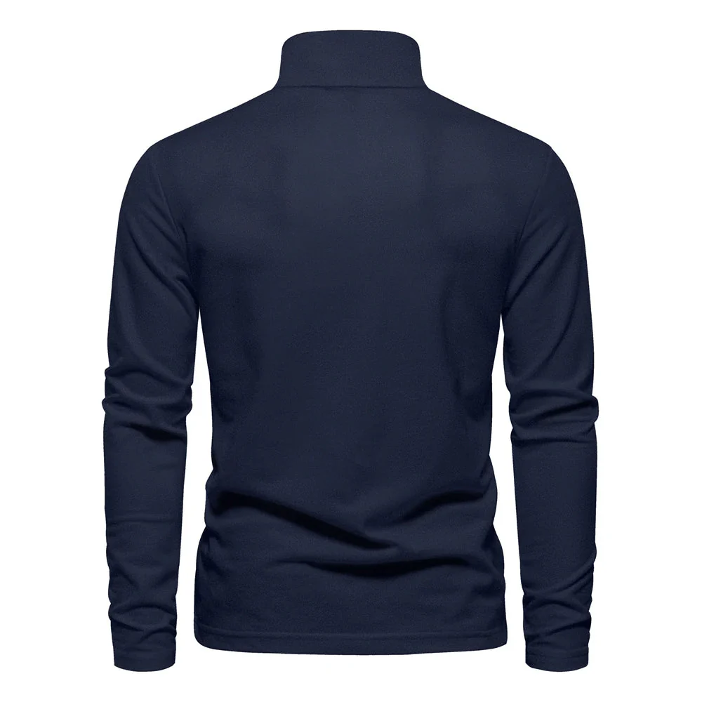 Xavier | Casual Long Sleeved Polo Shirt - Image 7