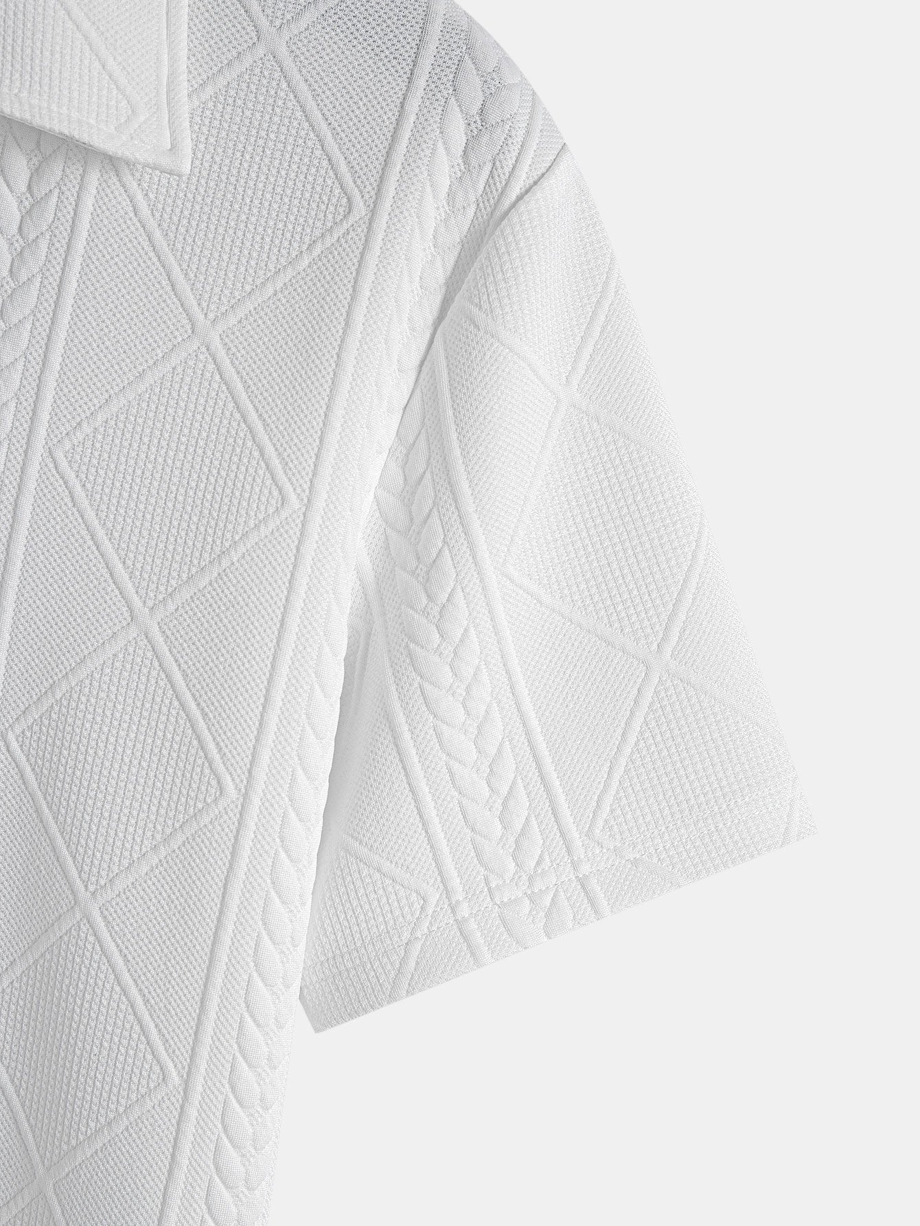 Xavier | Geometric Jacquard Polo - Image 8