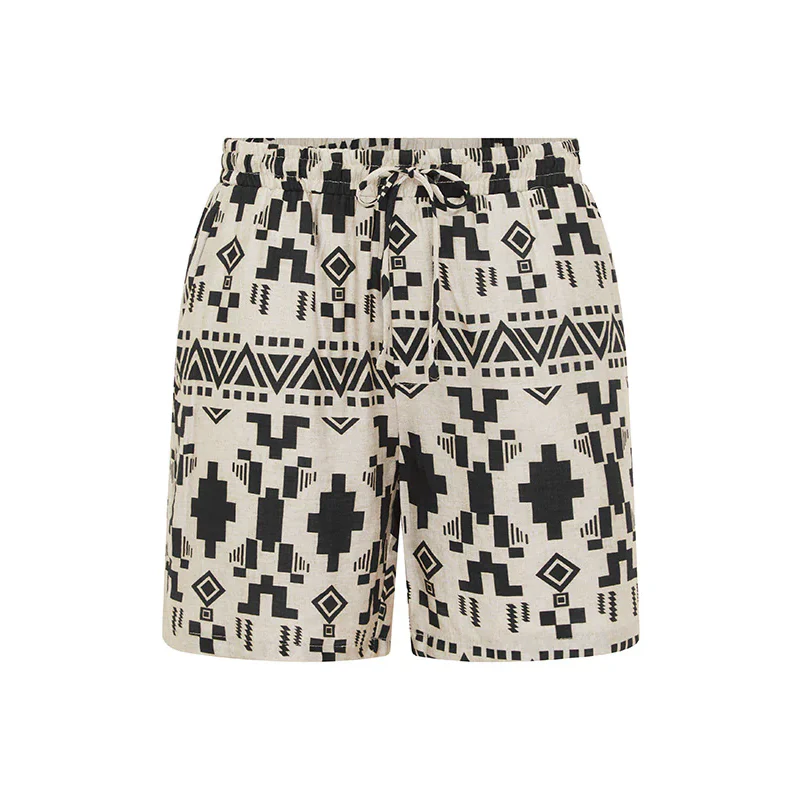 Xavier | Men'S Spring And Summer Fashion Casual Chiffon Printed V-Neck Short Sleeve T-Shirt Shorts Set - Image 6