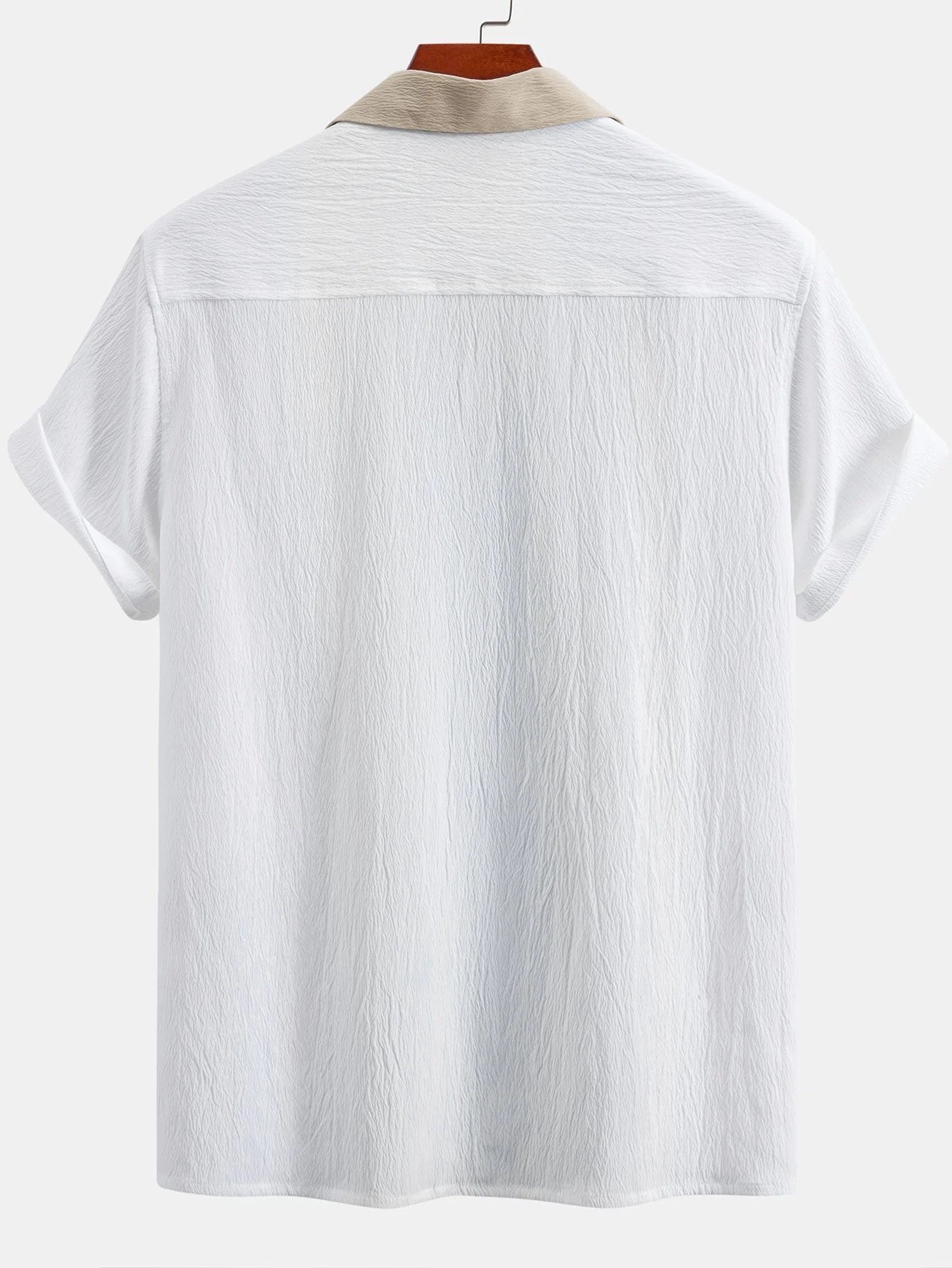 Xenofonte® | Textured Contrast Cuban Shirt - Image 4