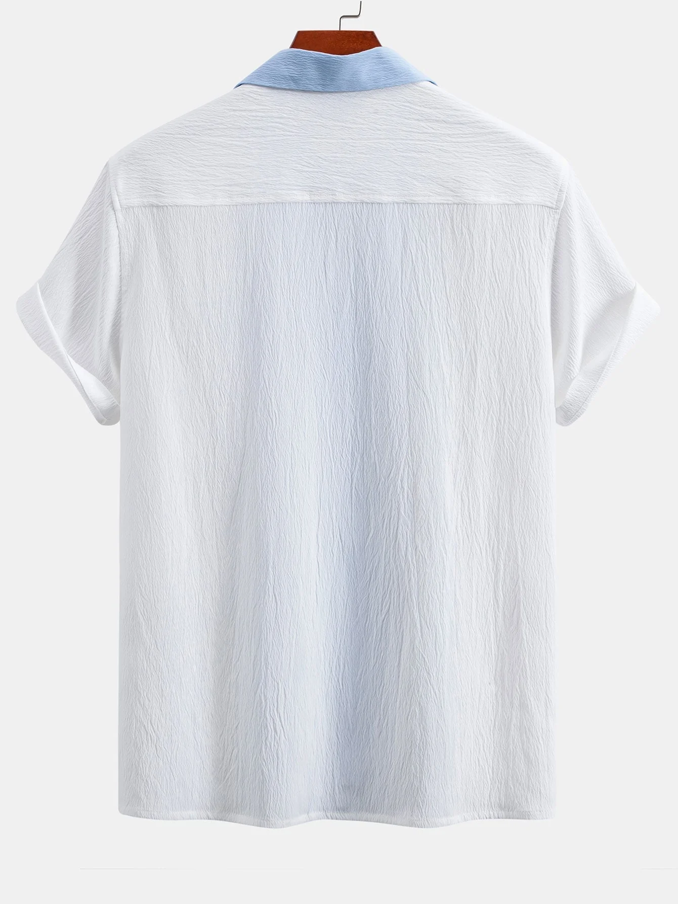Xenofonte® | Textured Contrast Cuban Shirt - Image 6