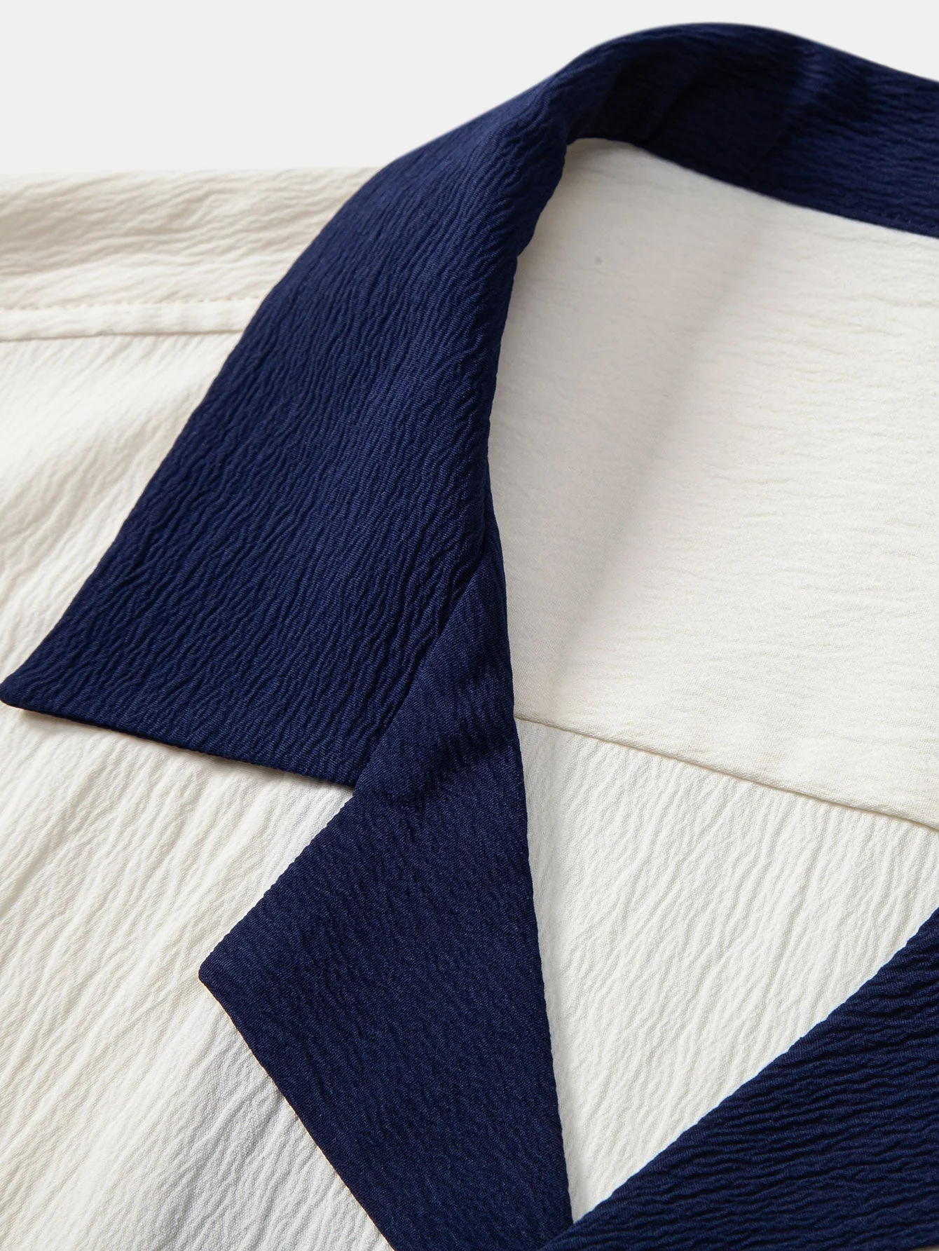 Xenofonte® | Textured Contrast Cuban Shirt - Image 7