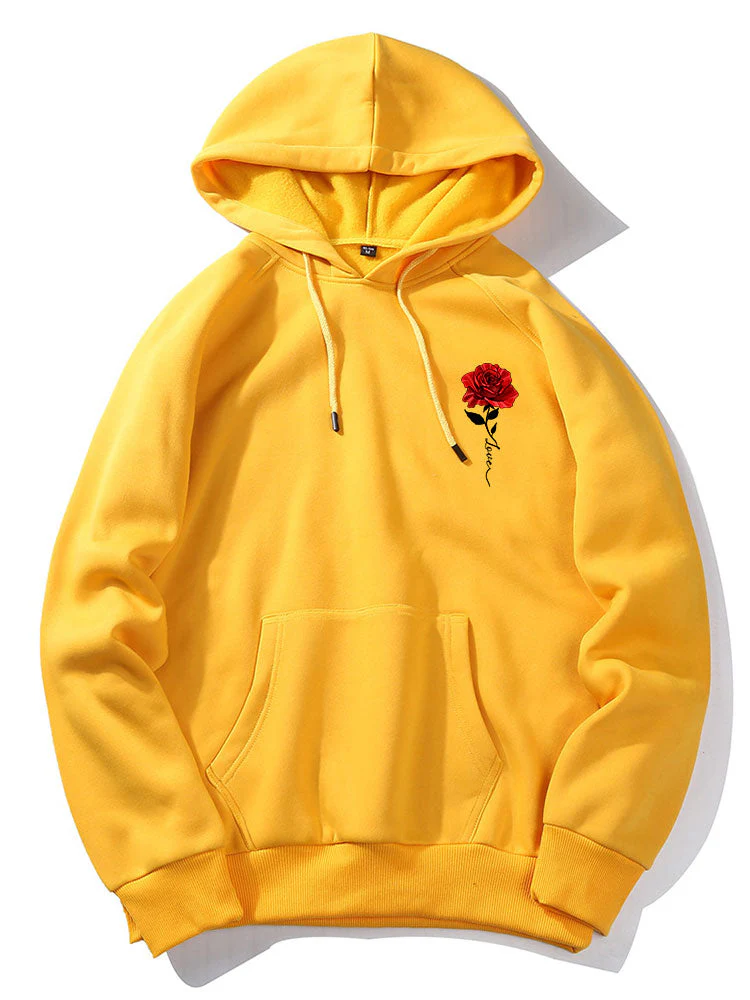 Xzavier | Rose Love Print Hoodie - Image 12