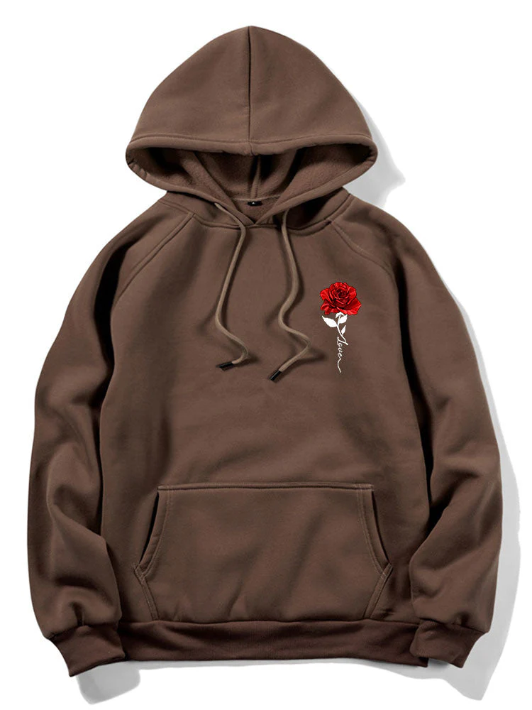 Xzavier | Rose Love Print Hoodie - Image 7