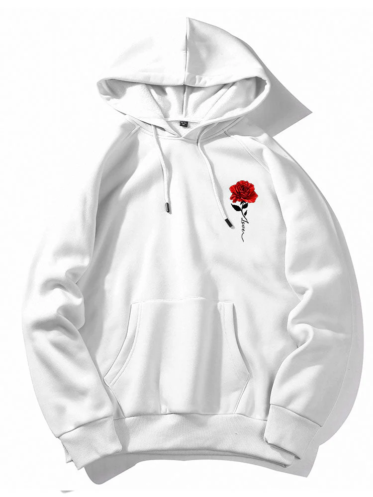 Xzavier | Rose Love Print Hoodie - Image 8