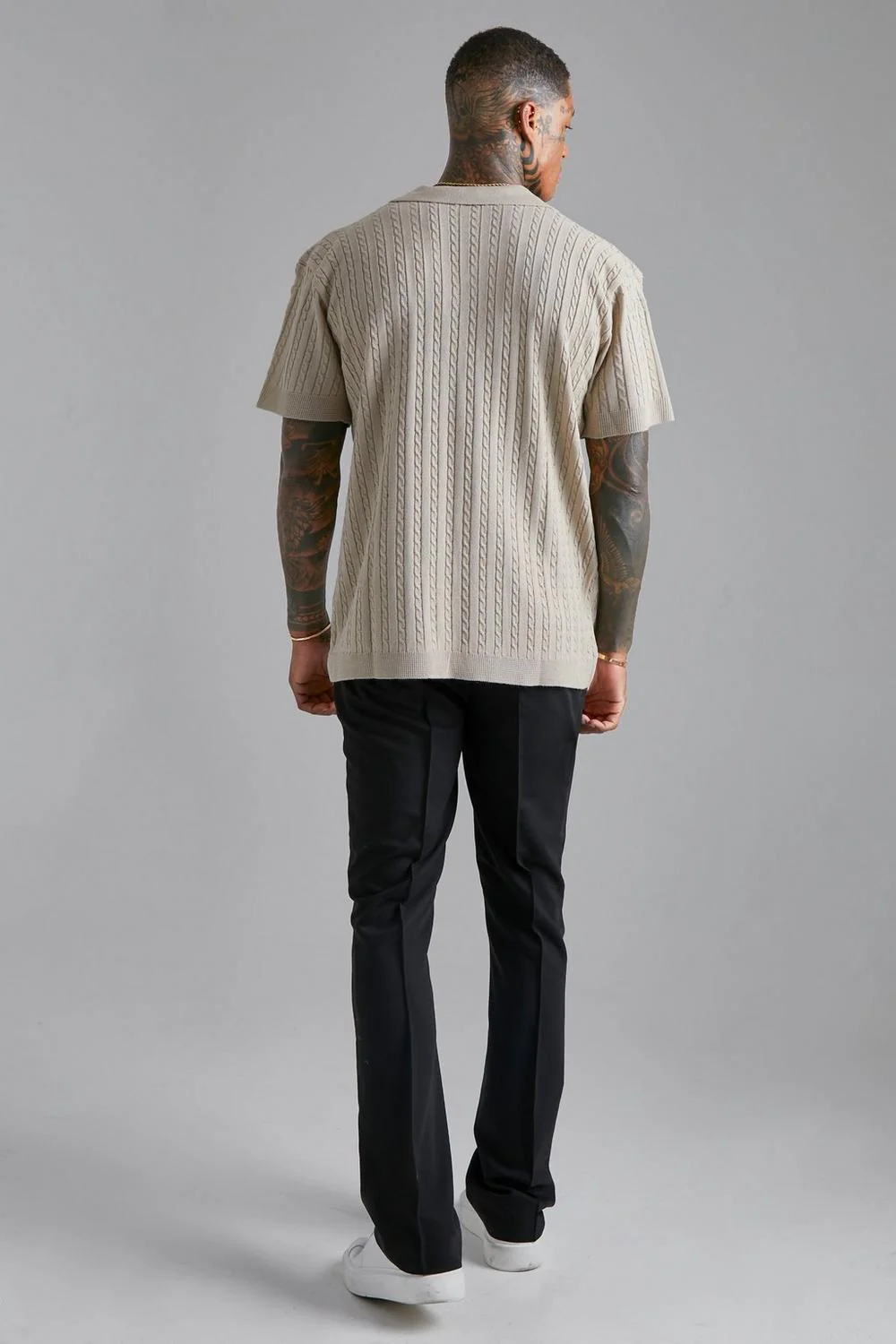 Yago® | Oversized Cable Knit Shirt - Image 2