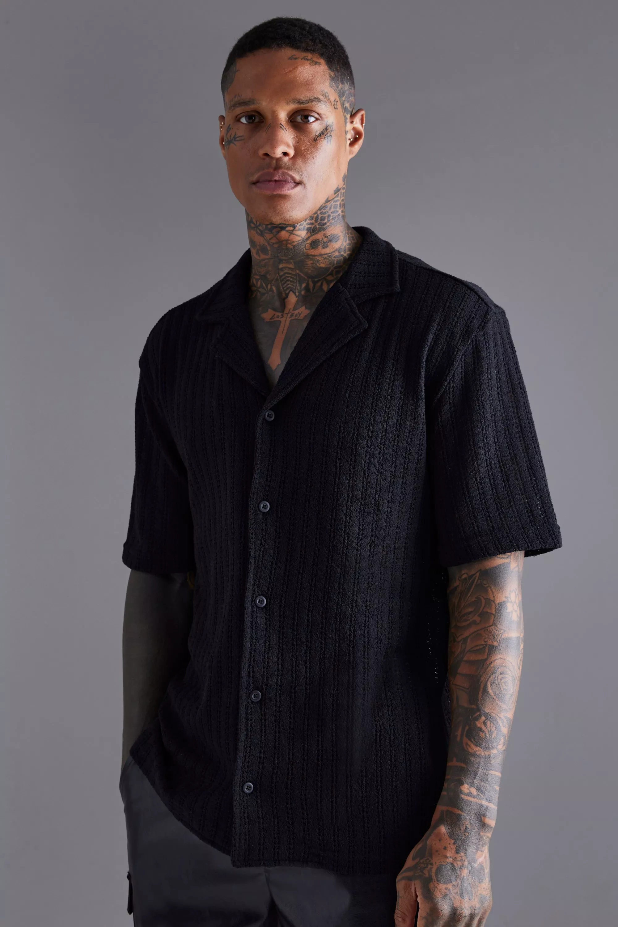 Yago® | Oversized Cable Knit Shirt - Image 5