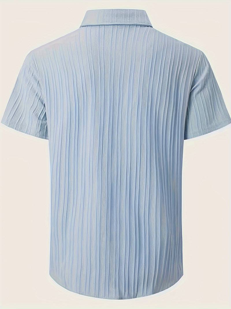 Yago® | Ribbed Short-Sleeved Blouse With Button Placket - Image 16