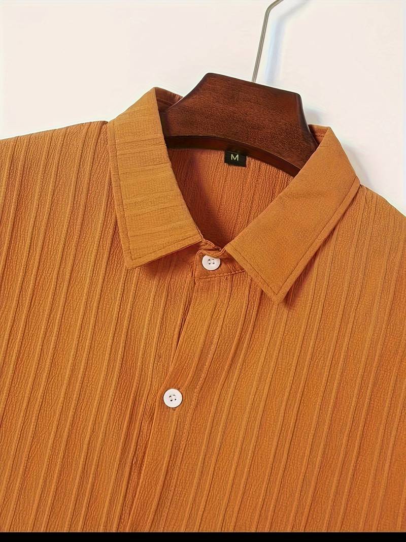 Yago® | Ribbed Short-Sleeved Blouse With Button Placket - Image 21