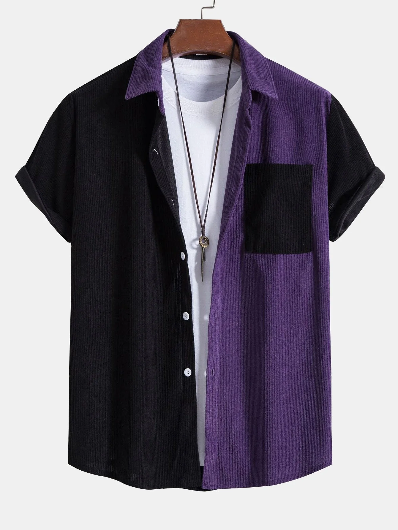 Yago® | Two Tone Corduroy Shirt - Image 6