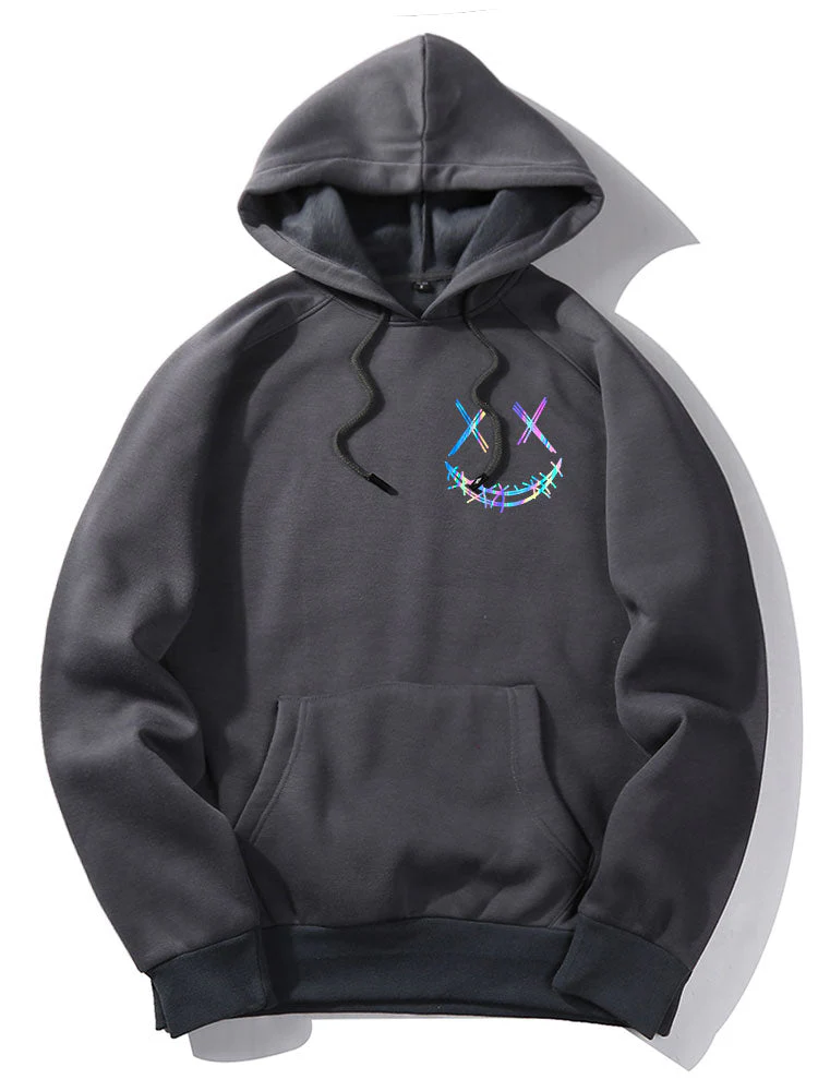 Yair | Gradient Smiley Print Hoodie - Image 4