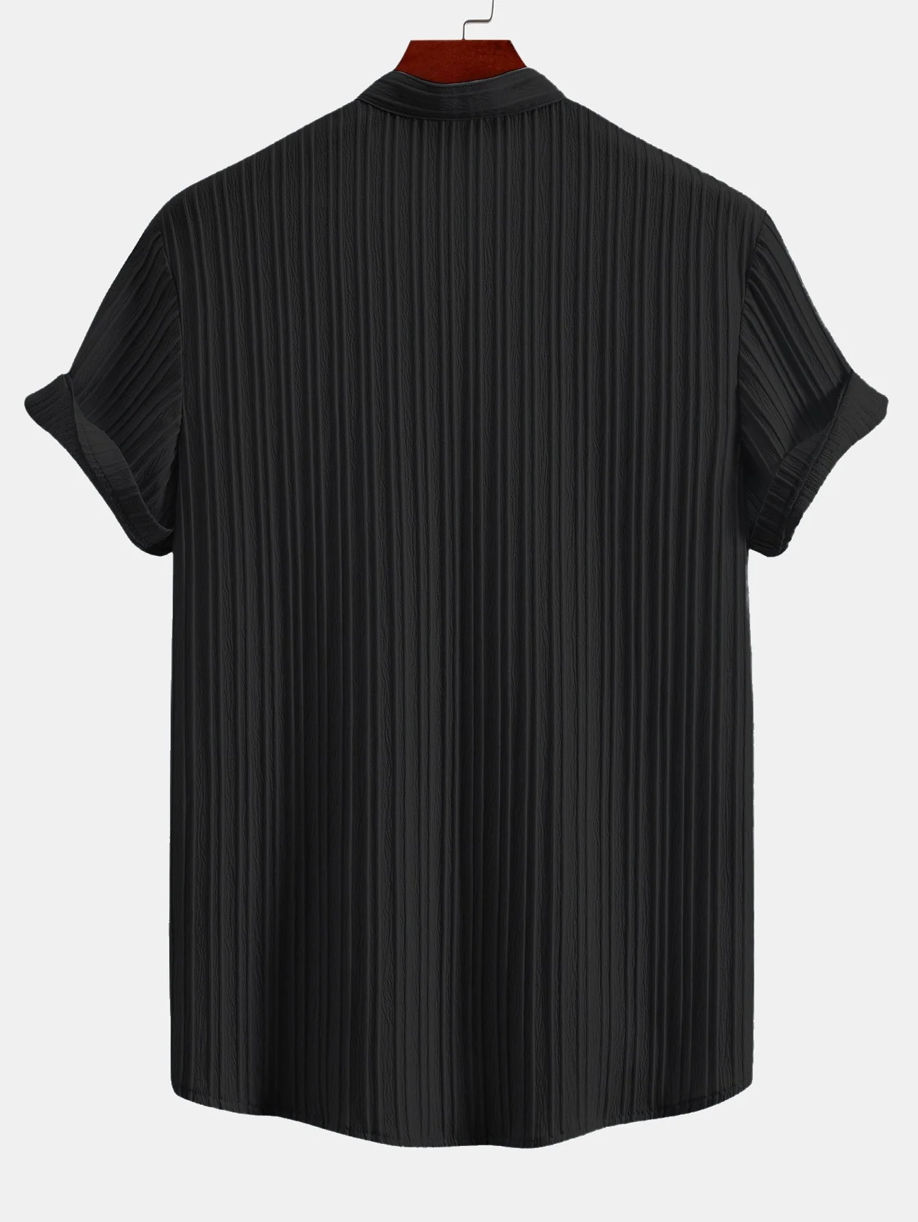 Yann® | Textured Stand Collar Shirt - Image 4