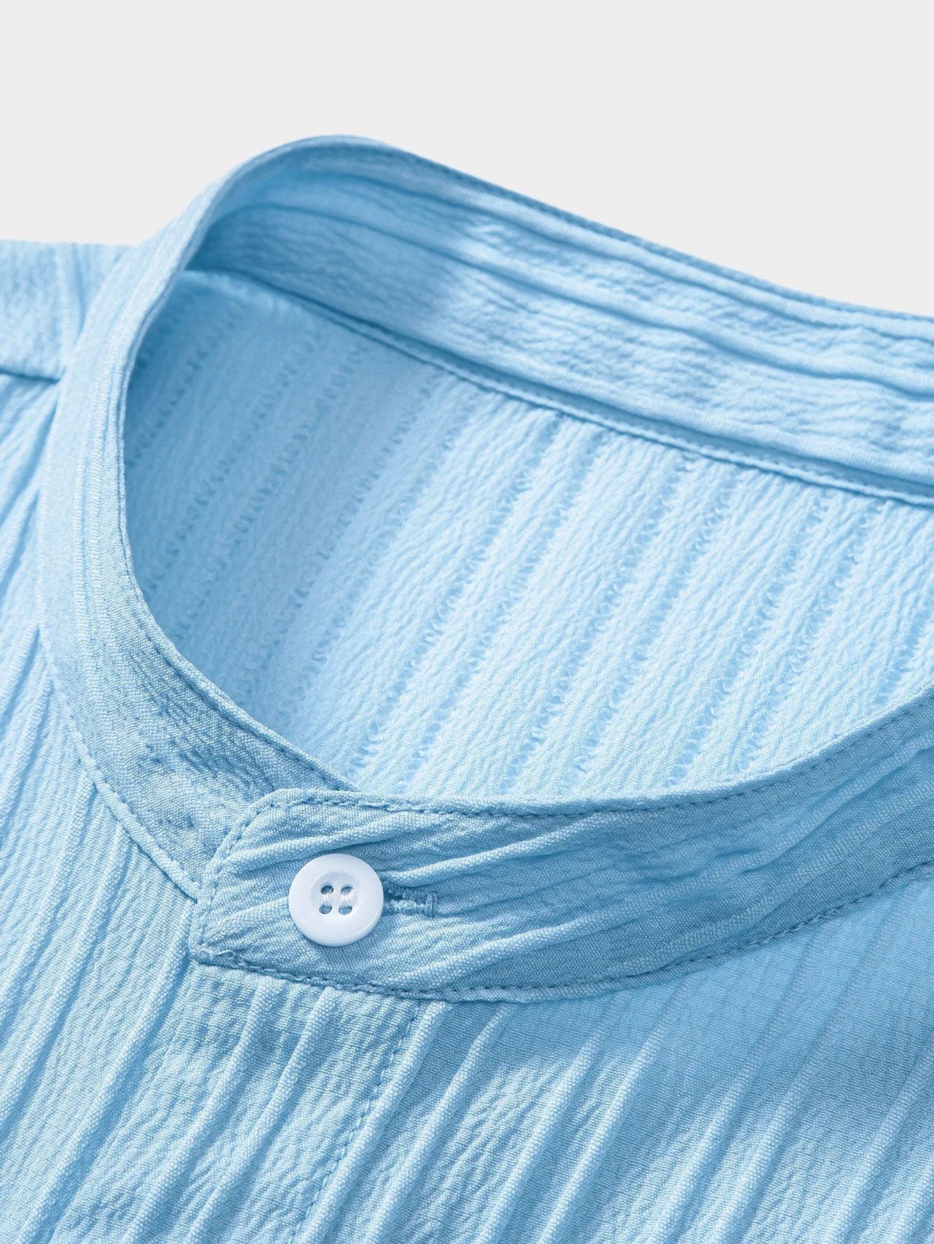 Yann® | Textured Stand Collar Shirt - Image 7