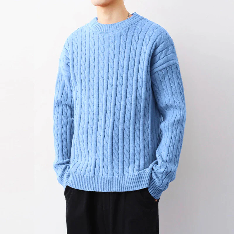 Yannick® | Cable Knit Crewneck Sweater - Image 2
