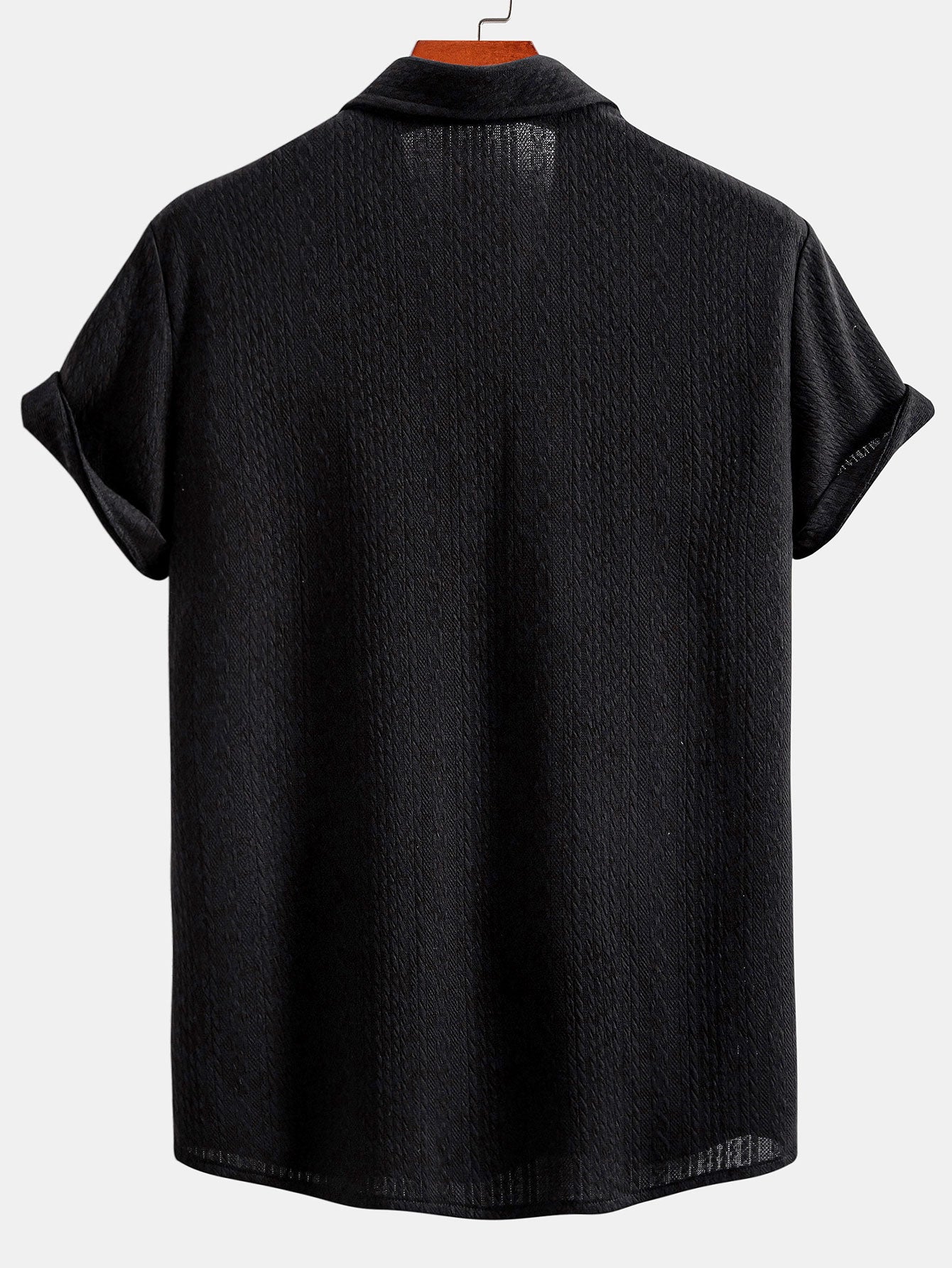 Yasser® | Muscle Fit Jacquard Textured Shirt - Image 4