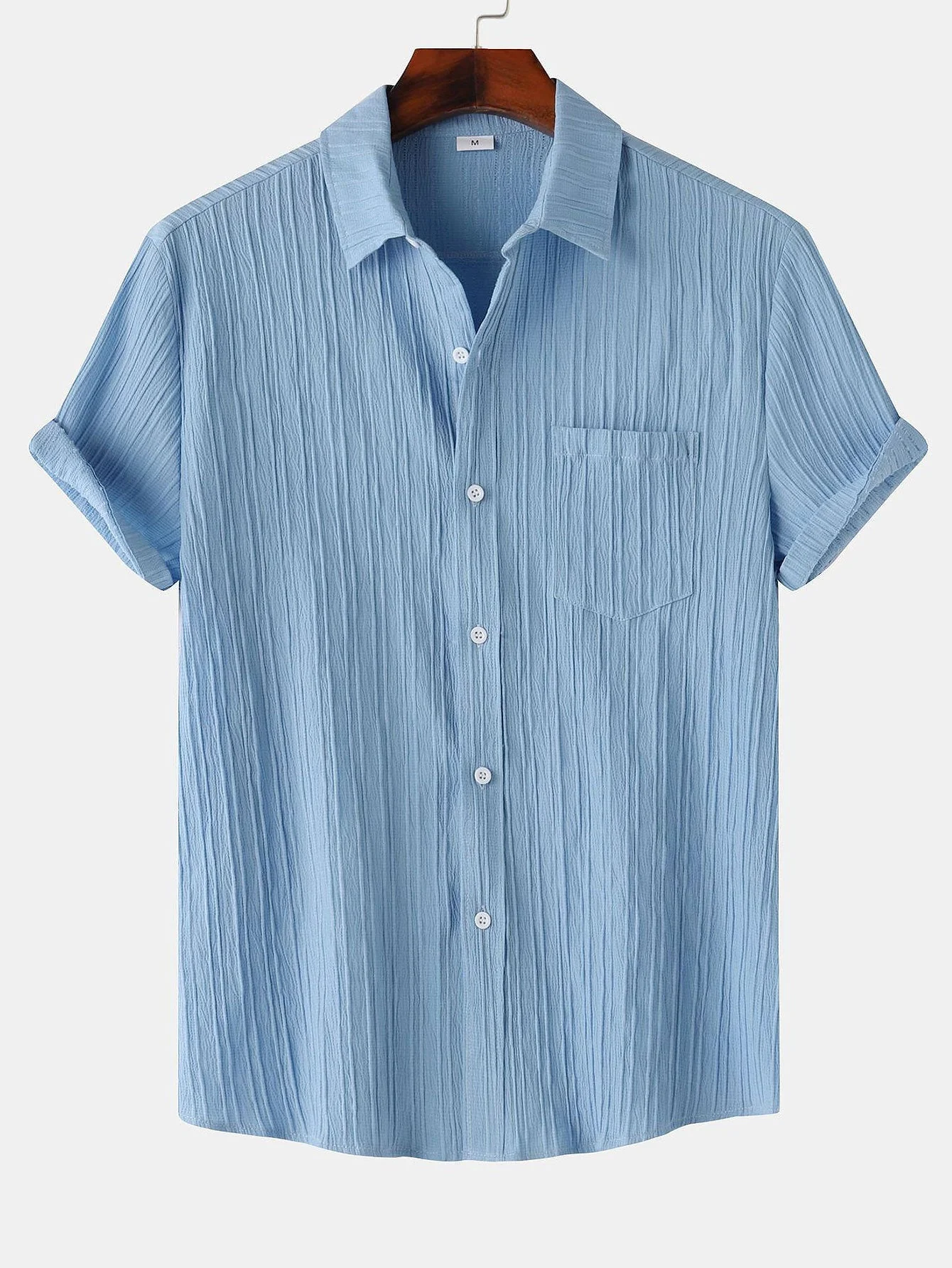 Yerai® | Textured Button Up Shirt