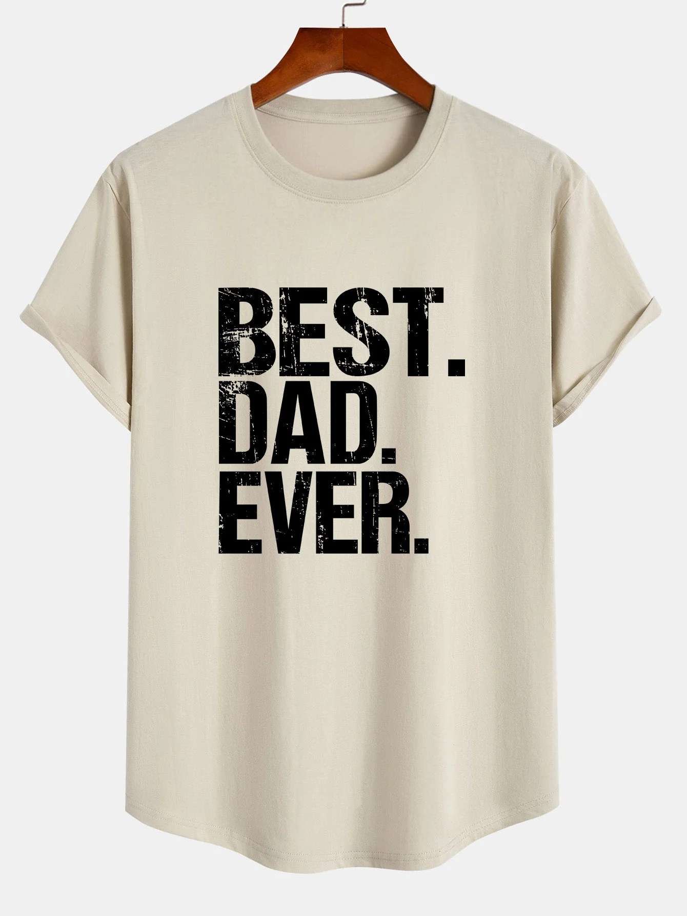 Youssef® | Print Cotton Arc Hem T-Shirt - Image 5
