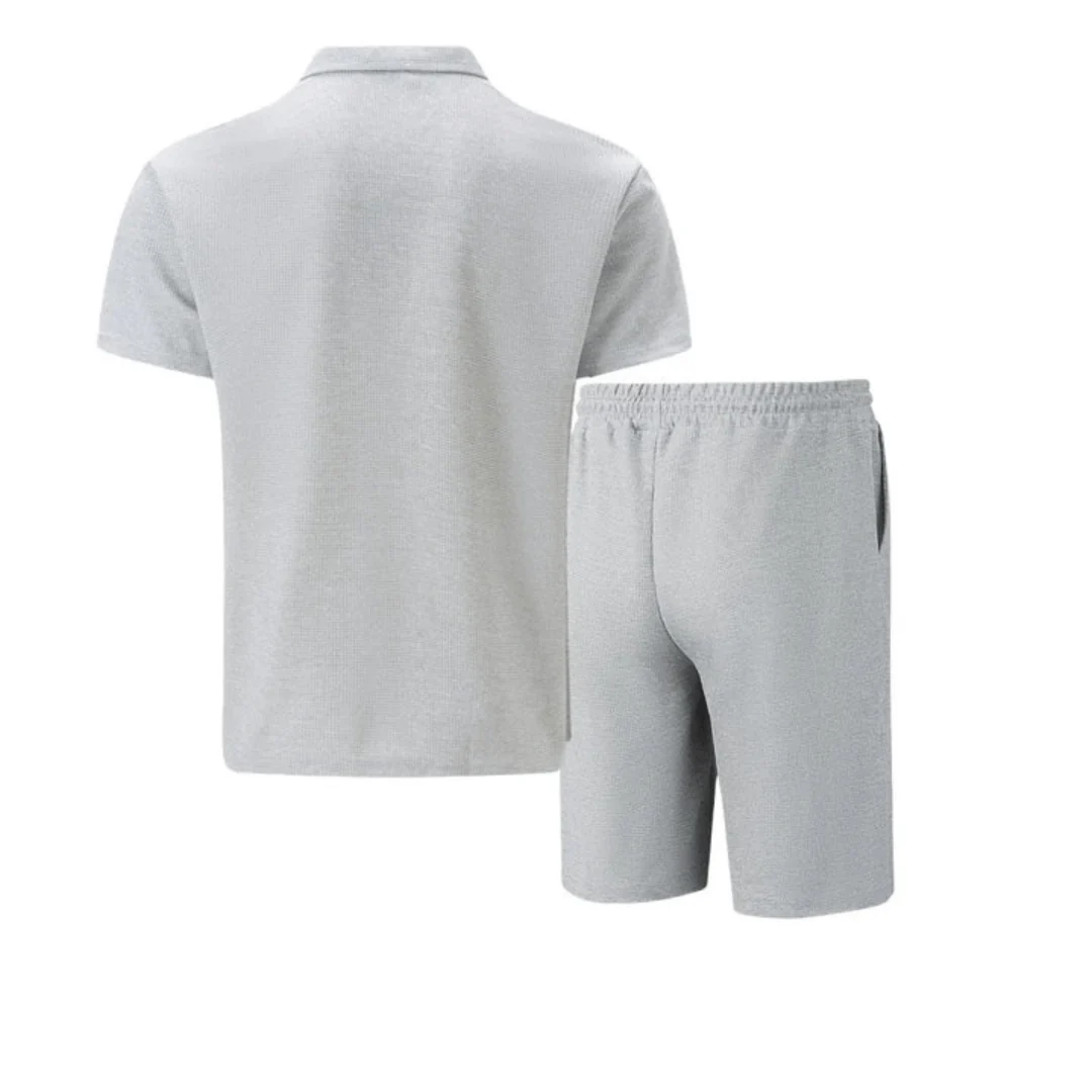 Youssef | Men's Cotton Co-ord Set – Polo & Shorts Combo - Image 11