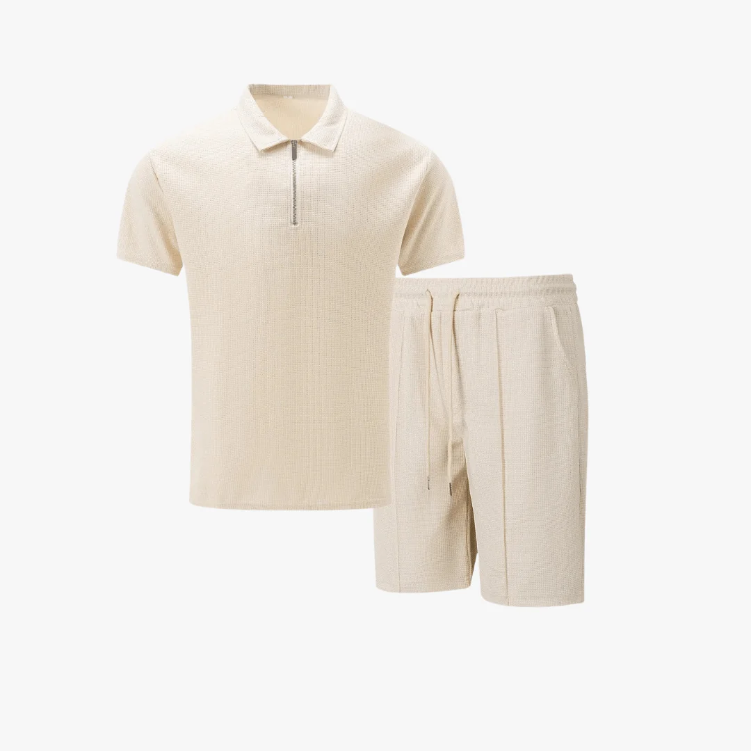 Youssef | Men's Cotton Co-ord Set – Polo & Shorts Combo - Image 4