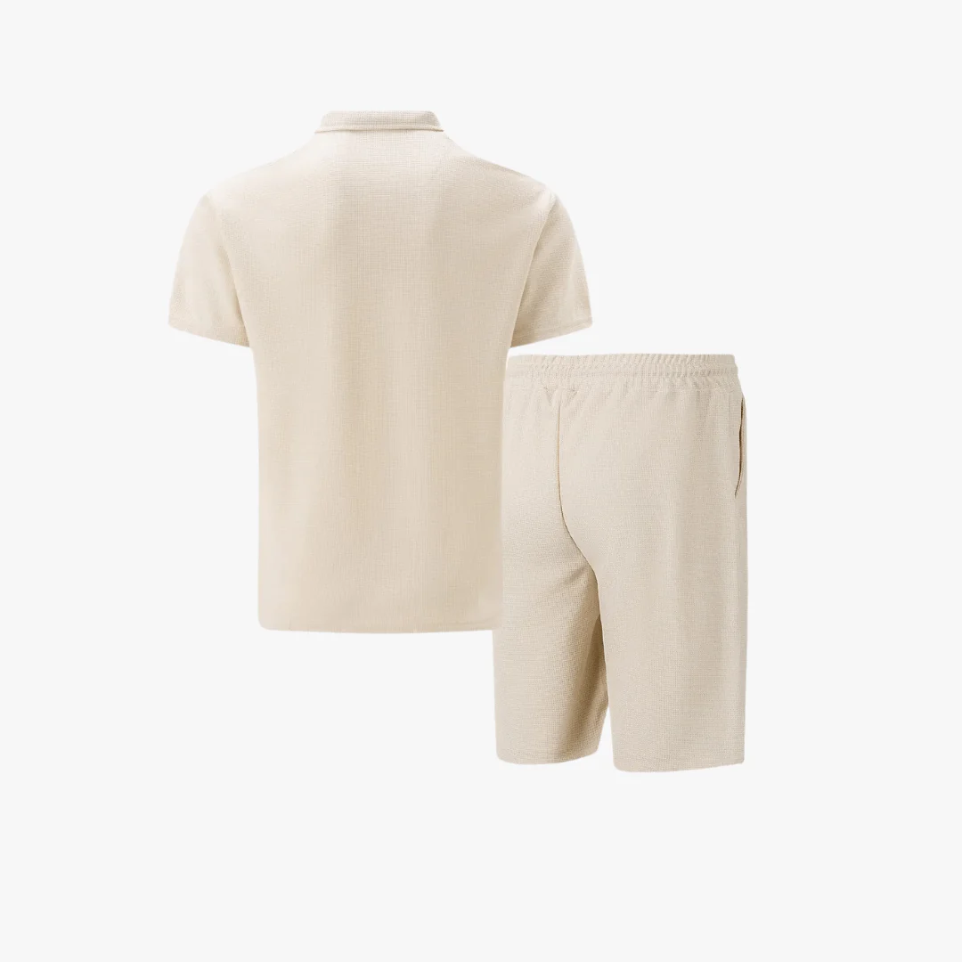 Youssef | Men's Cotton Co-ord Set – Polo & Shorts Combo - Image 5