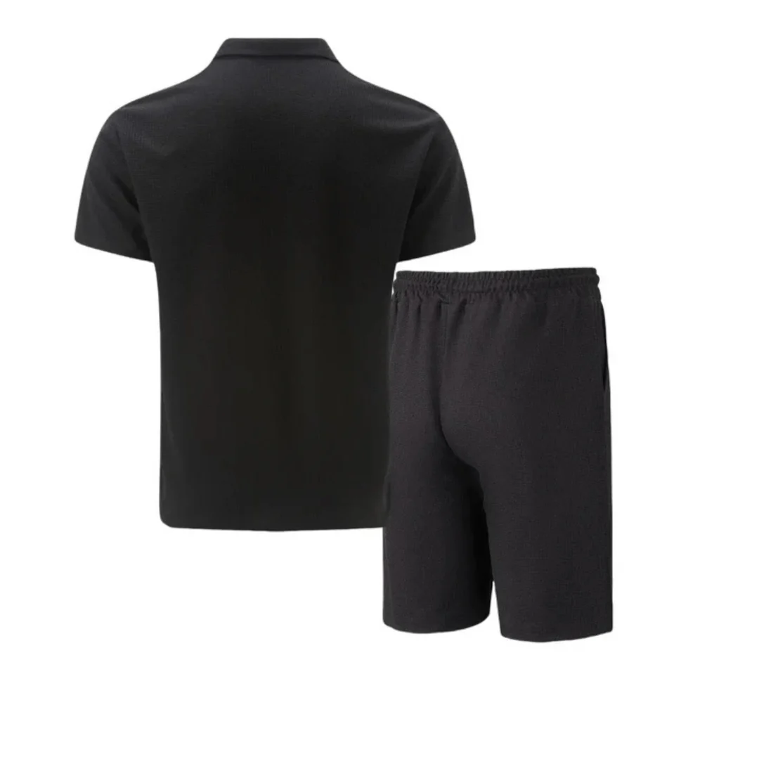 Youssef | Men's Cotton Co-ord Set – Polo & Shorts Combo - Image 8