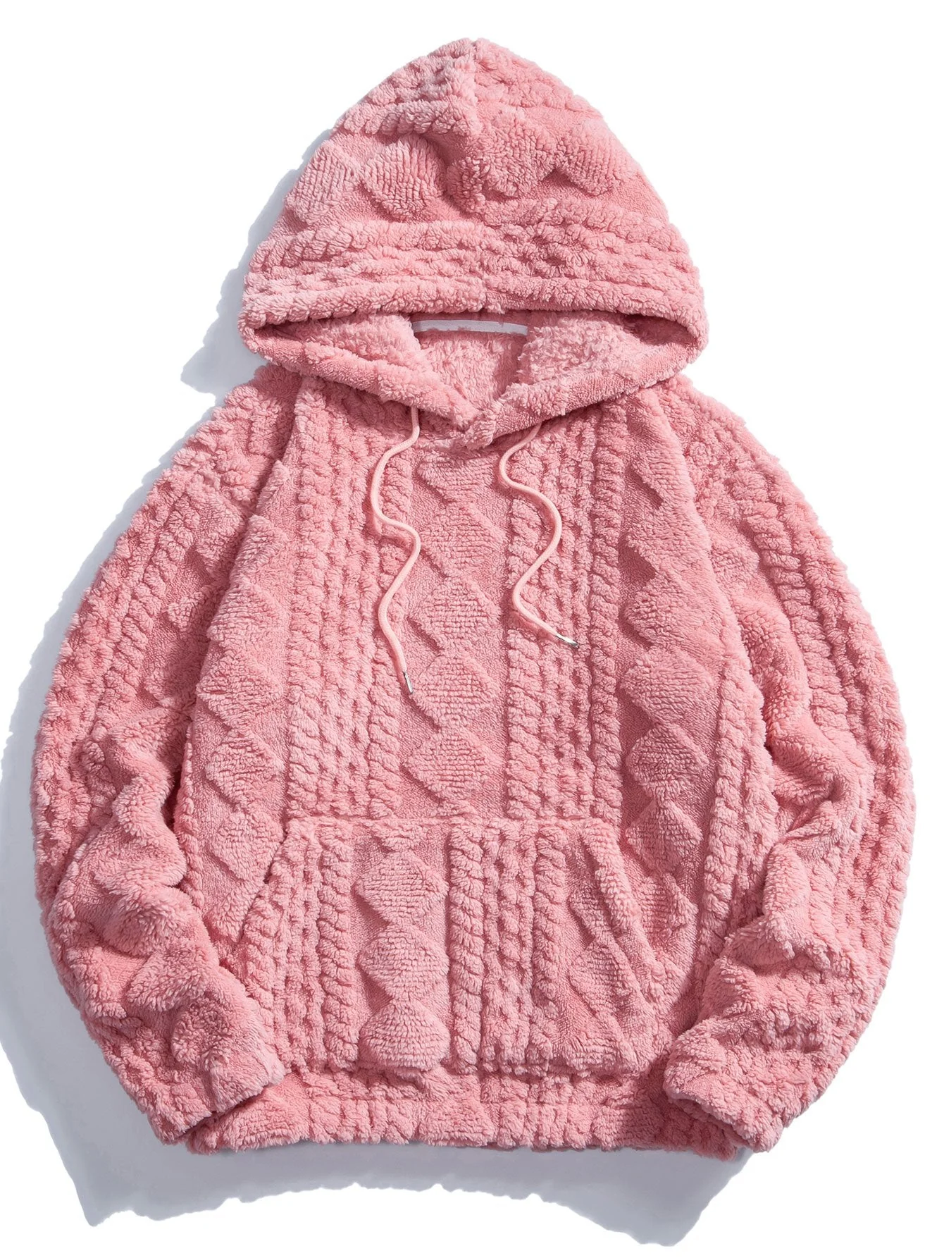 Yuri | Geometry Jacquard Teddy Hoodie - Image 4