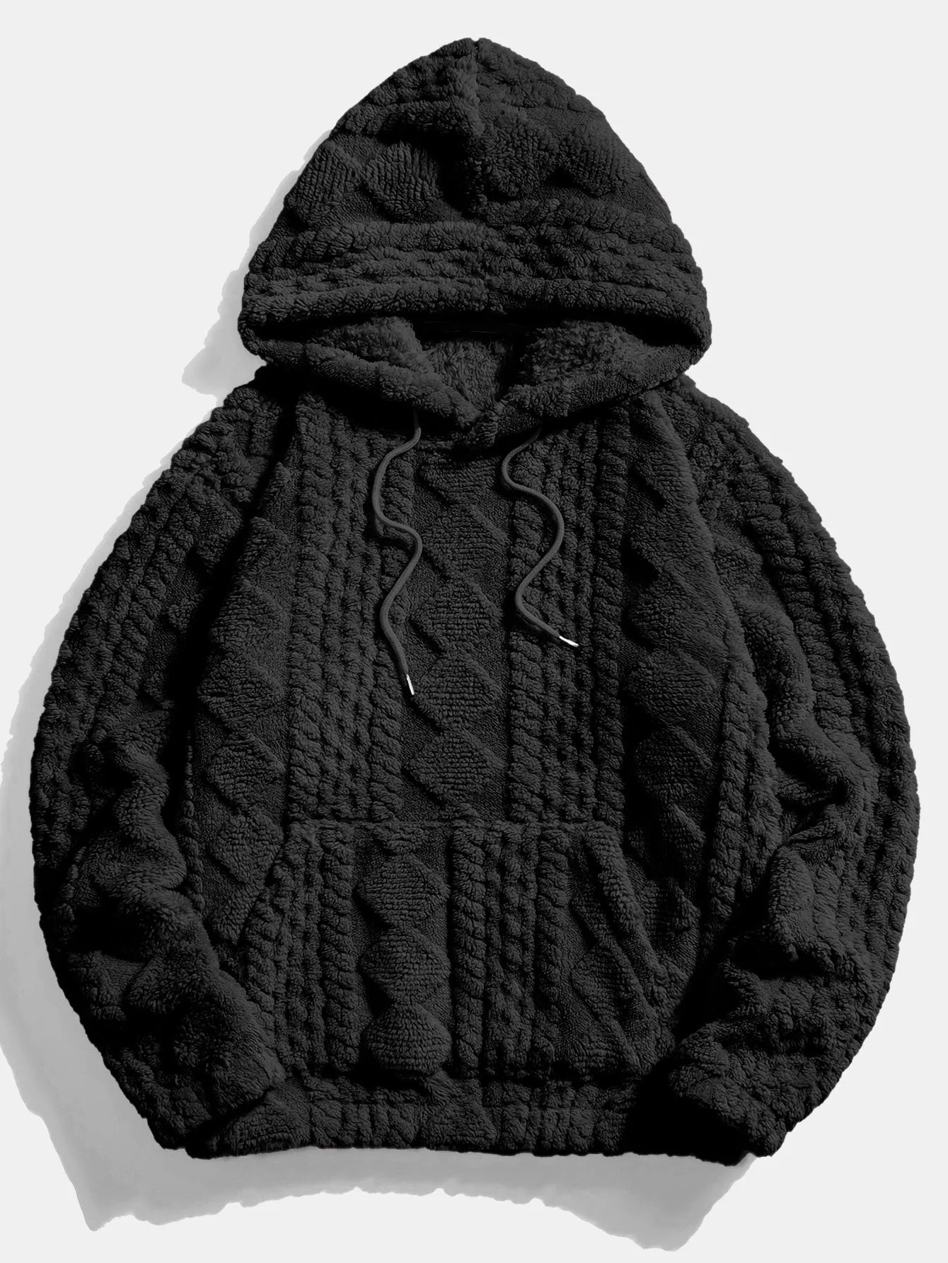 Yuri | Geometry Jacquard Teddy Hoodie - Image 6