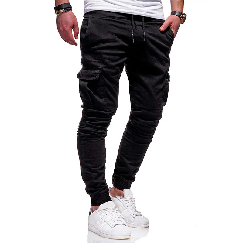 Yusuf® | Solid Color Casual Drawstring Sweatpants - Image 2