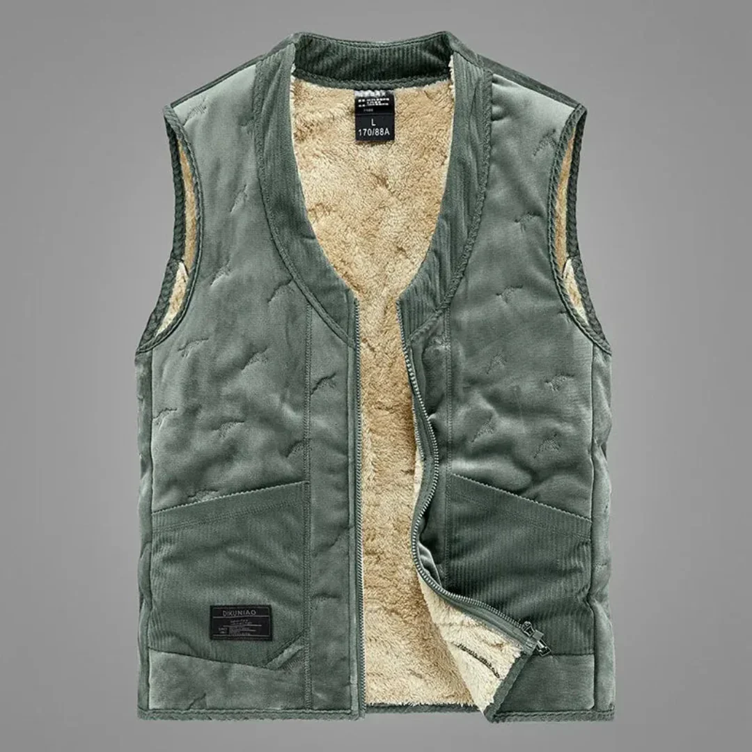 Zacarías | Woodland Sherpa Reversible Vest - Image 2