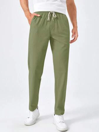 Zacary® | Basics Plain Cotton Trousers For Men - Image 3