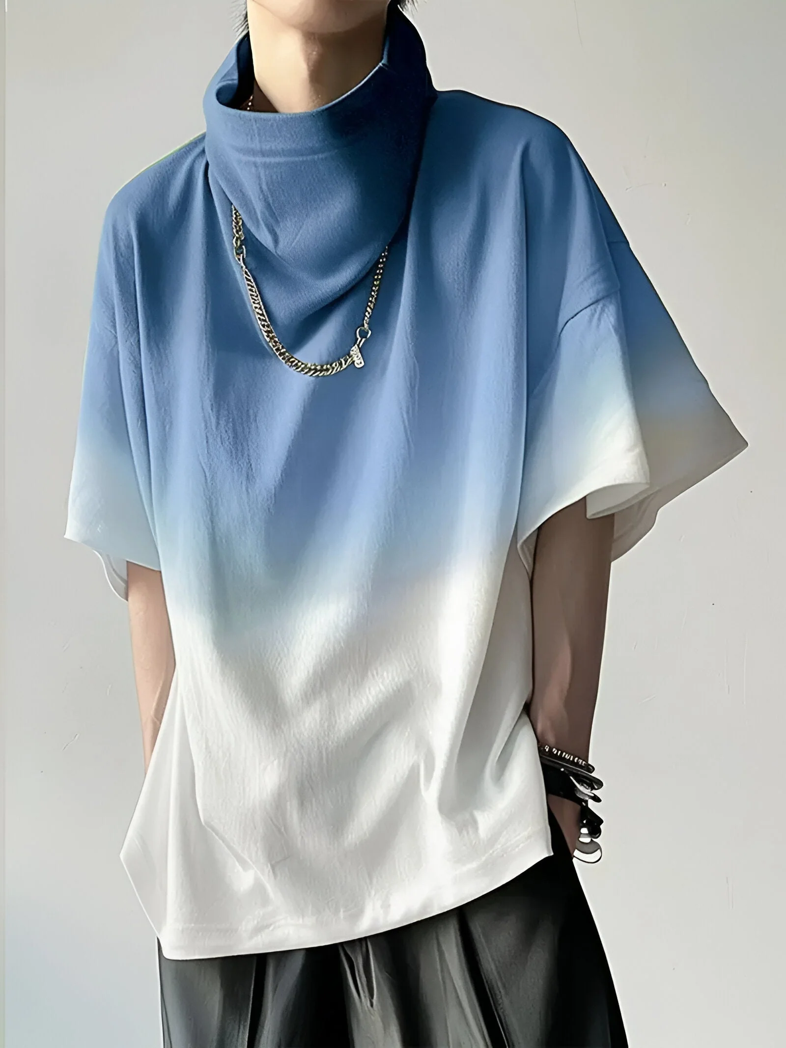 Zacchaeus® | Stylish T-Shirt With Color Gradient And Round Neck - Image 3