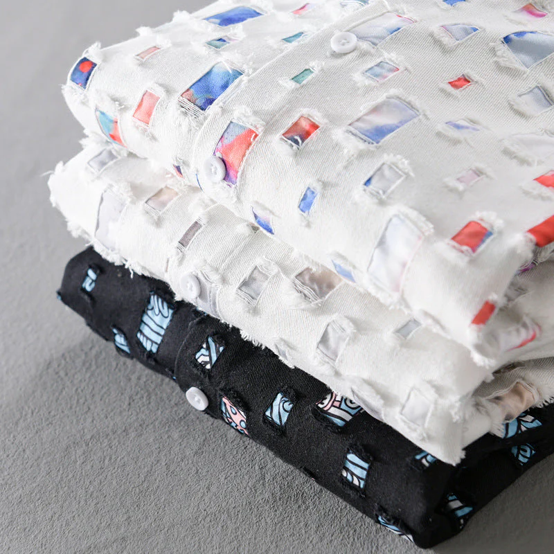 Zaccheaus® | Artistic Shirt With Mosaic Design - Image 4