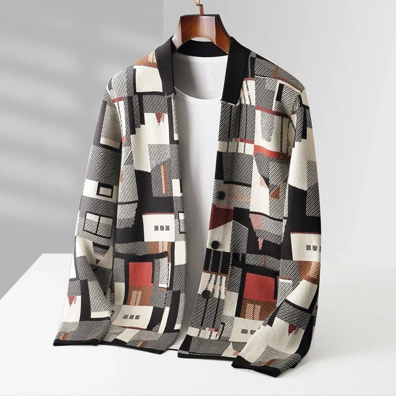 Zach® | Abstract Knitted Cardigan - Image 9