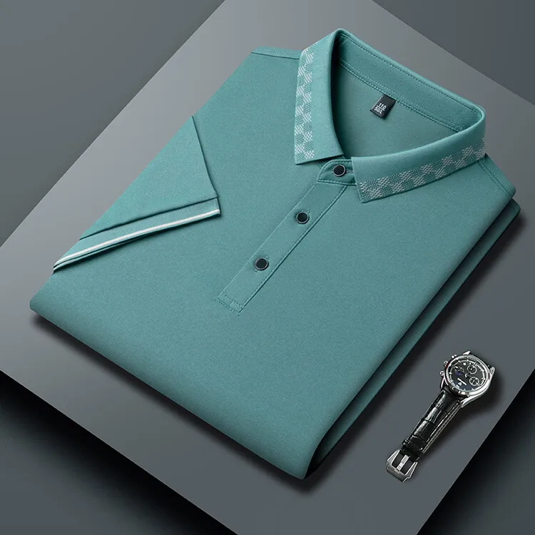 Zachary | Cotton Polo Shirt - Image 8