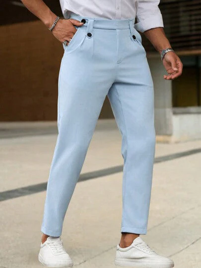Zackary® | Casual Men's Trousers In Solid Color - Image 11