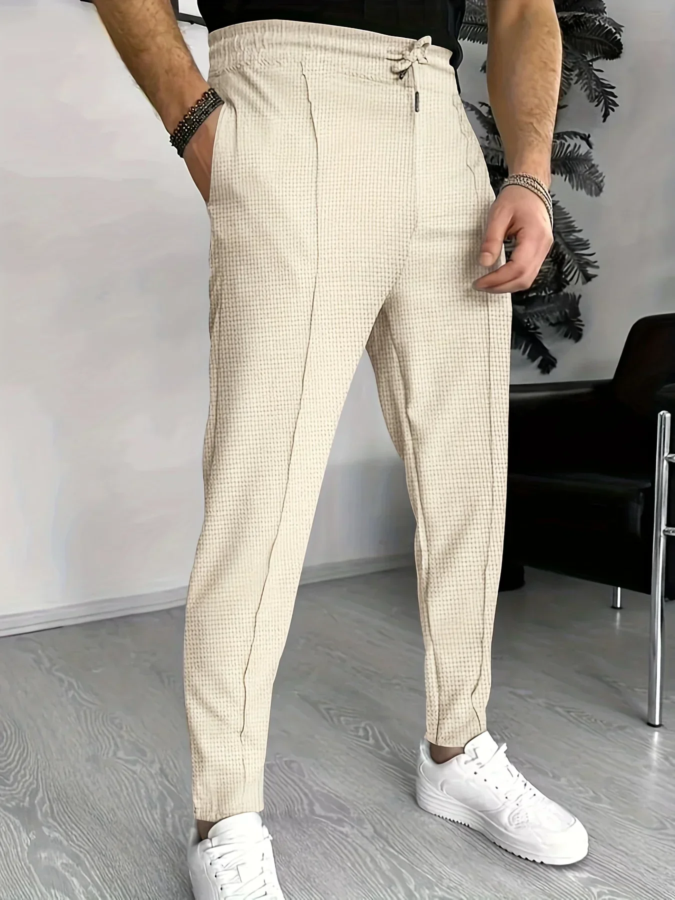 Zackary® | Stylish Checkered Slim-Fit Trousers - Image 2