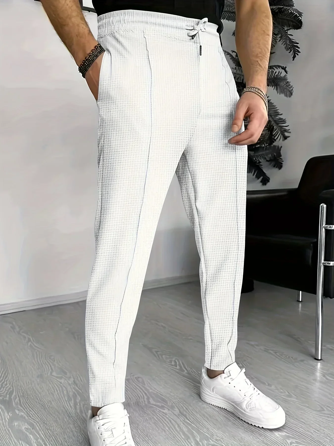 Zackary® | Stylish Checkered Slim-Fit Trousers - Image 3