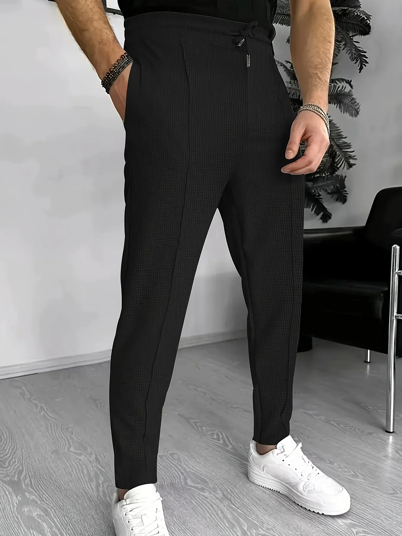 Zackary® | Stylish Checkered Slim-Fit Trousers - Image 4