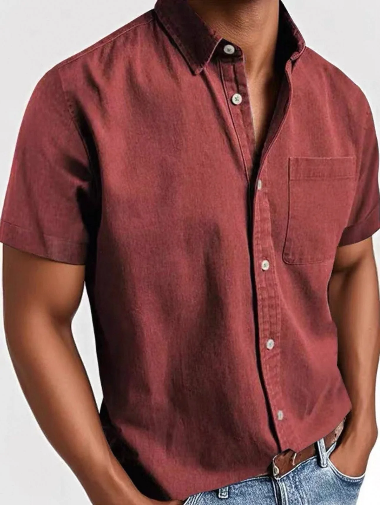 Zackary | Elegant Short Sleeved Shirt - Image 10