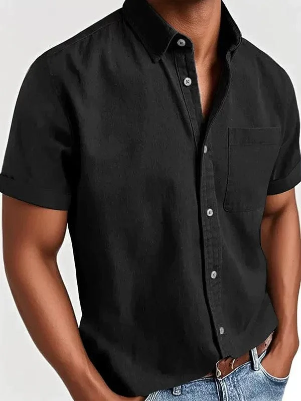 Zackary | Elegant Short Sleeved Shirt - Image 5