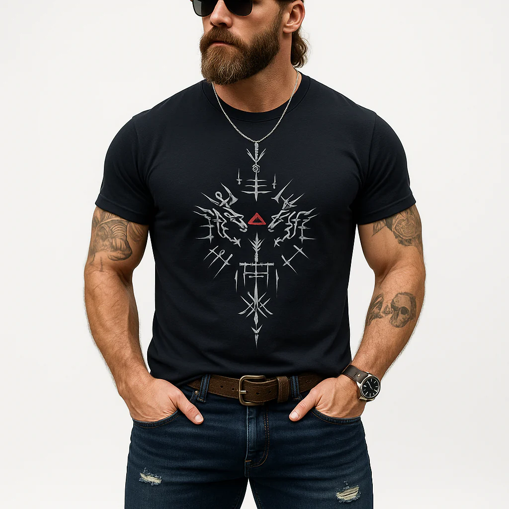 Zackary | Men'S Summer Fashion Simple Line Printed Cotton Short-Sleeved T-Shirt - Image 2