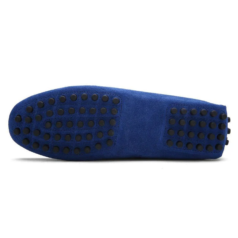 Zadoc® | Royal Blue Suede Loafer With Lace - Image 3